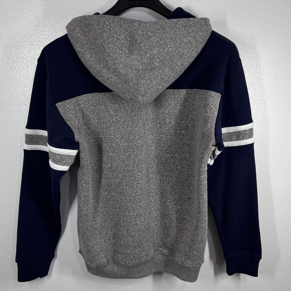 NHL Seattle‎ Kraken Hockey Lace Up Pullover Hoodie Striped Sleeves Medium Logo - Picture 2 of 9